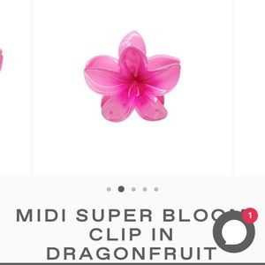 Emi Jay Pink Flower Hair Clip